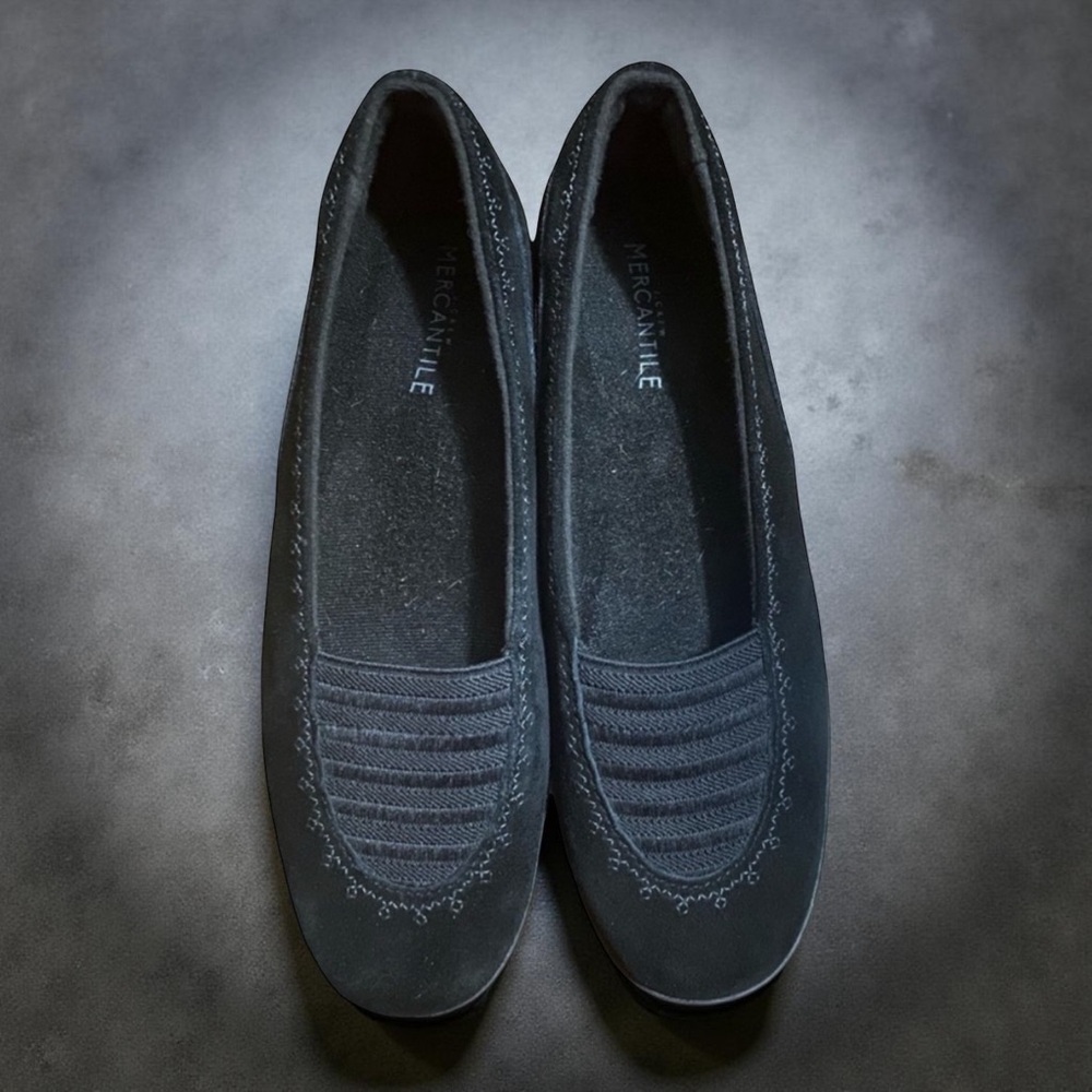 Suede Grasshoppers Black Casual Dress Shoes